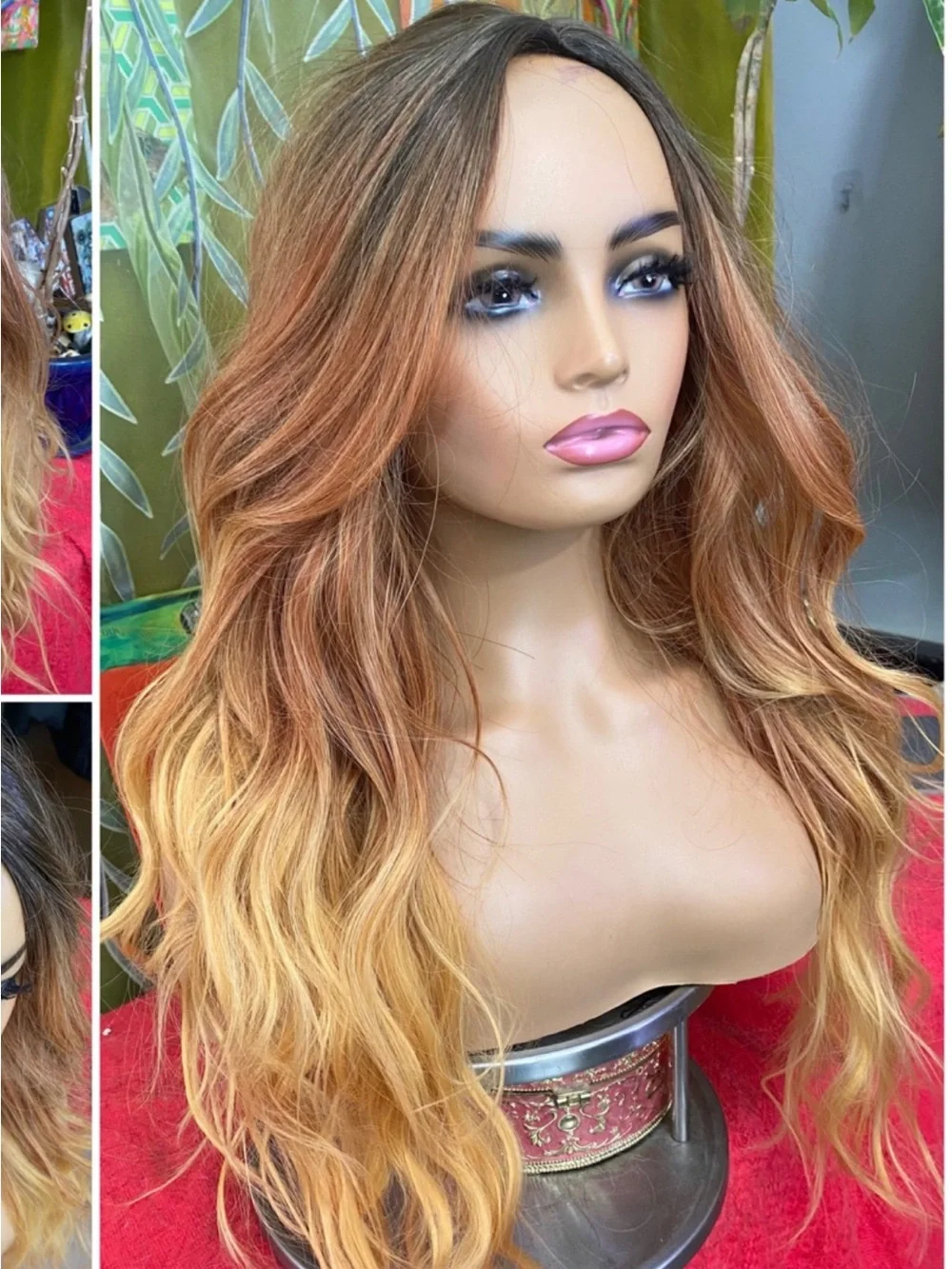 LAST ONEOmbre ginger golden Wig
